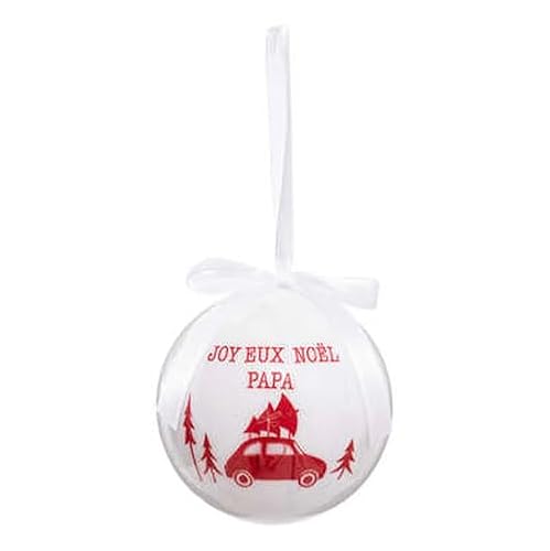 FEERIC Lights and Christmas Paper Ball 75 mm Printed for Mum and Dad