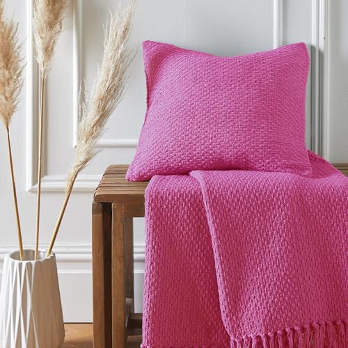 Drift Home - Hayden - Eco-Friendly Cushion Cover - 43 x 43cm in Pink
