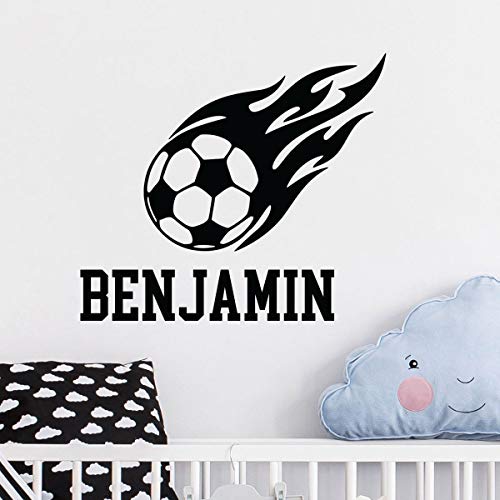Personalised Name Stickers - Customisable Name Sticker – Children's Room Wall Decoration - 2 Sheets of 20 x 25 cm and 60 x 25 cm – Black