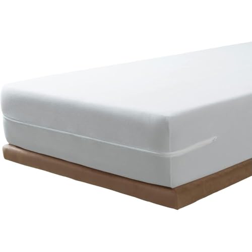 SAVEL Mattress Encasement 120x190/200cm Small Double Adjustable and Elastic Absorbent and Waterproof