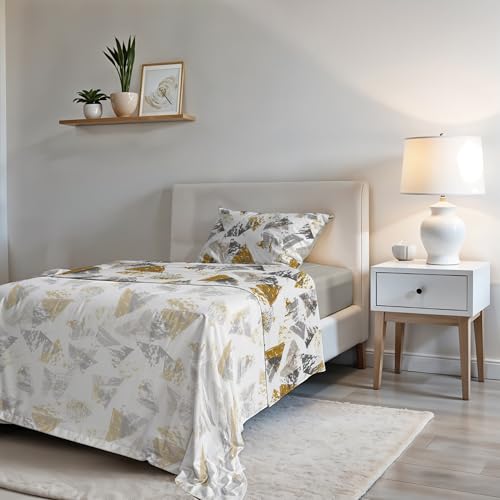 Bed Sheet Set Fashion, Urban giallo, Small Double Size