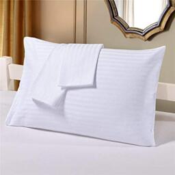 TREND BEDDING MART TBM Oversize Pillow Case White Stripe King Extra Large Fits Even The Fluffiest Pillows Including The Pancake PillowExtra Tall Pillowcase 100% Egyptian Cotton 600 Thread Count