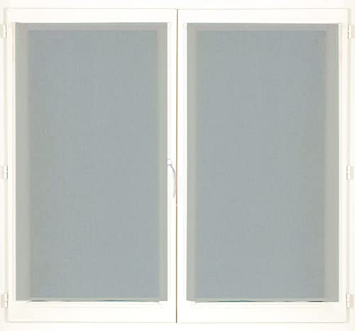 Atout Ciel Pair of Net Curtains 60 x 90 cm Grey Ready to Hang