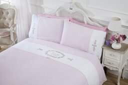 Rapport Home Little Dream Duvet Set, Double-Pink, Polyester-Cotton