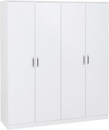 Seconique Dakota 4 Door Wardrobe in White