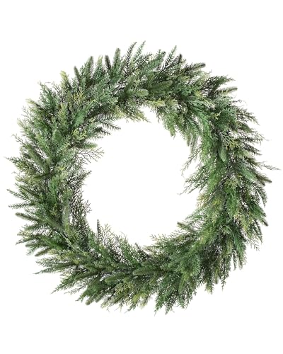 WeRChristmas Natural Fir Christmas Wreath Decoration, Green, 1 m
