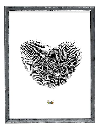 Deknudt S46DF7_13.0x13.0 Resin Photo Frame, Grey, 13 x 13 cm