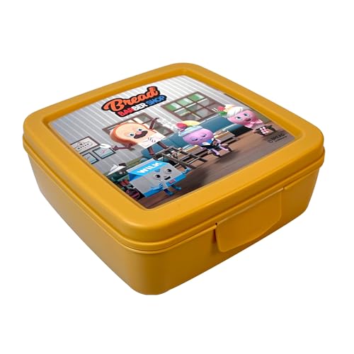 Snips Bread Barbershop Sandwich Box 0.5 L, Made in Italy - Bread Barbershop sandwich box with snap closure and hard shell, 0.5 L, 14.5 x 14.5 x 5.5 cm