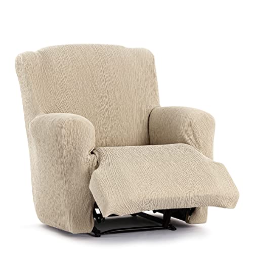 Eysa Llion Sofa Cover, Lycra, Ecru 0, 1 Seater