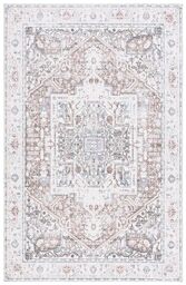 Safavieh Traditional Area Rug - Machine Washable & Non Slip - Ideal for High Passage Areas - Arizona Collection Short Pile Rug, Red & Navy, 240 x 300 cm