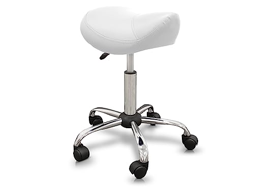QUIRUMED Pony Type Stool with White Steel Base