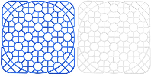 Fackelmann Sink Mat of Plastic, Transparent, 11.8 x 11.8-Inch