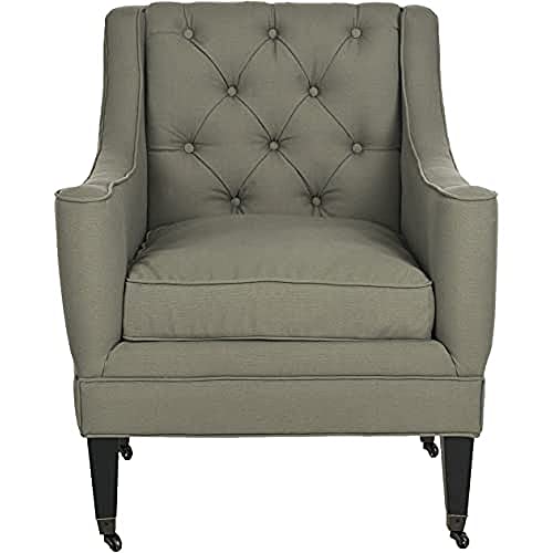 SAFAVIEH Upholstered Ottoman, in Seamist, 70 X 80 X 90