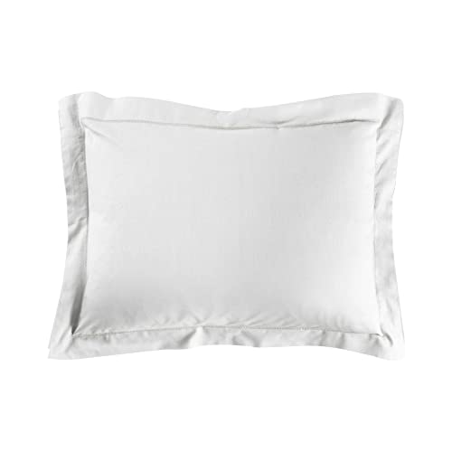 douceur d'intérieur, Pillowcase 50 x 70 cm, Lina, White, 100% Cotton