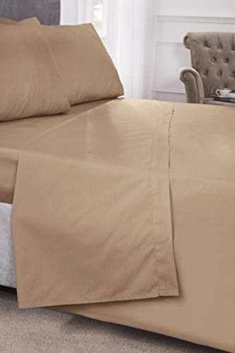 Emma Barclay 180 Thread Count Percale Duvet Set in Coffee - Double Bed
