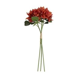 MIKASA Copper Mum Artificial Flower Stems, Fake Flowers for Fall Décor, Set of 3, 5x5x18 Inch