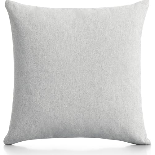 ECOMMERC3 Cushion Cover 45 x 45 cm Decorative Sofa Covers Grey Design Elegant and Versatile to Renew Your Space Grey