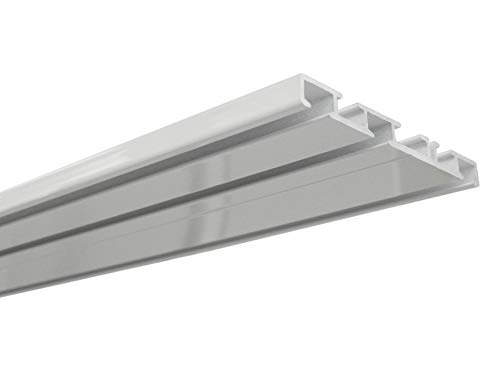 Gardinia Aluminium Curtain Rail 3-Track White 150 cm