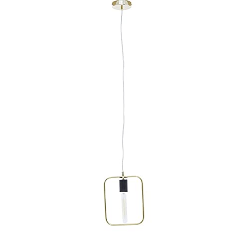 Premier Housewares Chandelier/Ceiling Light Black And Gold Pendant Lights For Ceiling/Hallway/Living Room Tubular Bulb Lighting For Halls/Bedroom 5 x 150 x 20