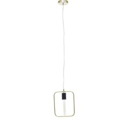 Premier Housewares Chandelier/Ceiling Light Black And Gold Pendant Lights For Ceiling/Hallway/Living Room Tubular Bulb Lighting For Halls/Bedroom 5 x 150 x 20