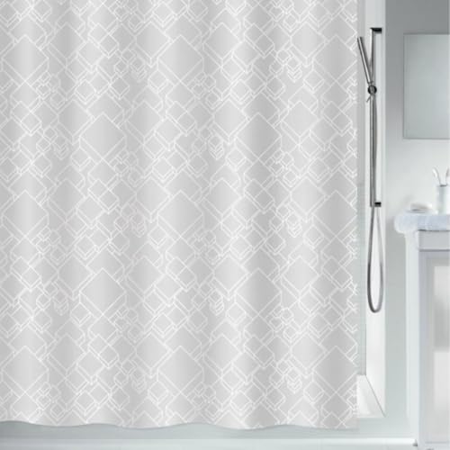 Spirella Peer Polyester Shower Curtain 120 x 200 cm White