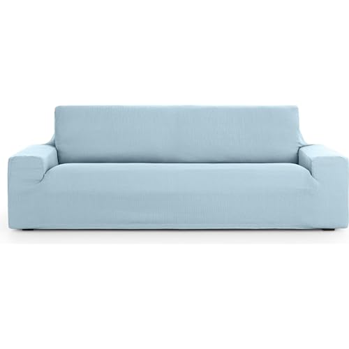 ECOMMERC3 - Universal and Versatile 2 Seater Sofa Cover ??? Light Blue Sofa Cover Protector Easy to Install for Back, Seat and Arms