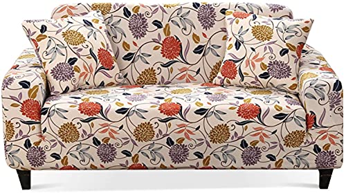 HOOBUY Printed Sofa Cover Stretch Couch Covers Patterned Sofas Seater Slipcovers for 3 Cushion Couch Set HT (3 Seater/Large 2 Seater)