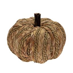 Boston International Pumpkin Décor Autumn & Fall Decorations, Small, Woven Wicker