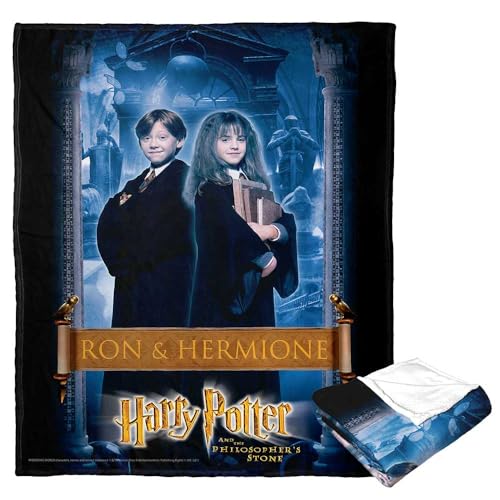 "Northwest Harry Potter Silk Touch Throw Blanket, 50"" x 60"", Ron and Hermione"