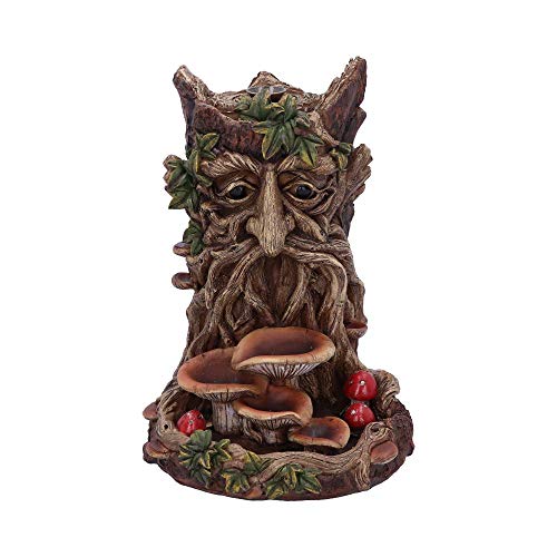 Nemesis Now Wisest Dryad Backflow Incense Burner 18cm ??? Green Man Tree Spirit ??? Hand-Painted Resin Ornament