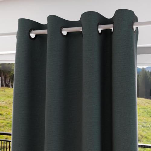 Soleil d'ocre, Eclipse Curtain with Eyelets 100% Blackout 135 x 300 cm Khaki