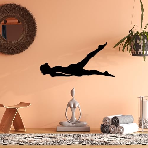 Stylish Black Decorative Metal Wall Accessory, 60 x 28 cm, 100% Metal, 1.5 mm Thickness, Perfect for Modern Home Decor & Unique Wall Art