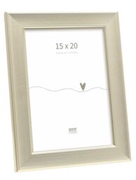 Deknudt Frames - classic photo frame for 15 x 20 cm photo - silver colour - for photos, posters or posters - S244D1 - to stand or hang