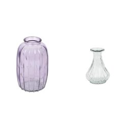 Talking Tables Lilac Glass Bud Vase for flowers, s & Talking Tables Souk - Vaso per boccioli in vetro r Table Decor Bundle