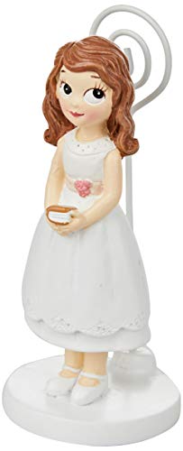 Mopec Z917 Photo Frame Resin Girl Communion Short Dress, 11 cm, Pack of 6, Polyresin, Multicolour
