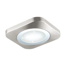 EGLO LED ceiling light Puyo-S, Ceiling Lamp, Steel in Nickel Matt, Chrome