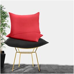 GC GAVENO CAVAILIA Super Soft Pillow Cases 2 Pack - Anti Allergic & Breathable Polycotton Pillow Covers with Envelop Closure - Washable Standard Pillowcases (50x75cm) - Red