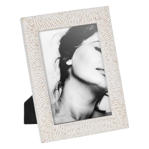 BigBuy Home Photo Frame White Polyresin 17.5 x 1.8 x 22.5 cm