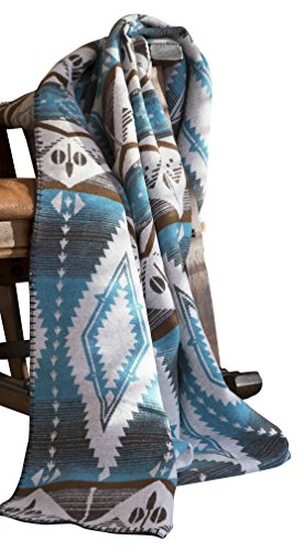 CARSTENS, INC. JB6647 Turquoise Earth Throw Blanket