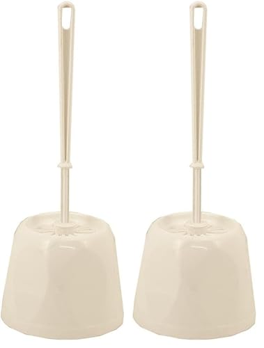 Elliott Round Toilet Brush Set In White Colour (Pack of 2)
