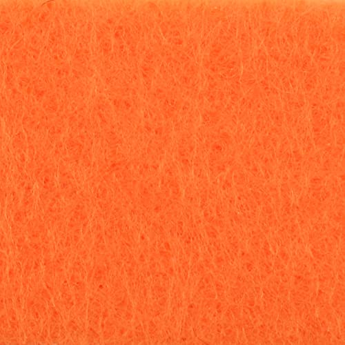 Felt Fabric Sheets 10-Piece, 20 cm Length x 30 cm Width x 0.1 cm Thickness, Orange