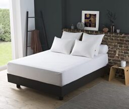 Dodo Cosy Terry Mattress Protector, White, 200 x 160 cm