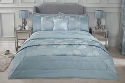 Emma Barclay Blossom - Embellished Jacquard Quilted Bedspread Set in Duck Egg - To Fit Double/King (BLSBEDDUC)