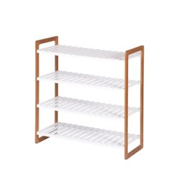 ASPECT 4 Tier Wooden Shoe Rack With Bamboo Frames/Shoe Storage