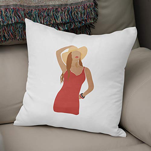 Bonamaison, Decorative Cushion Cover - 50% Cotton 50% Polyester - 43x43cm - Designed and Manufactured in Turkey
