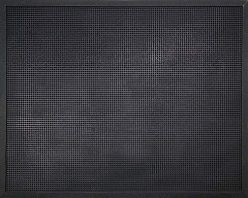 ID MAT T M52 L Nubs Light Carpet Door Mat Rubber Black 100 x 80 x 1.6 cm
