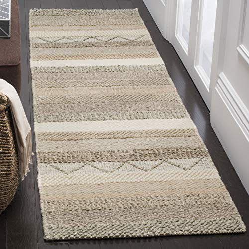 SAFAVIEH Natural Fiber Rug for Living Room, Dining Room, Bedroom - Natural Fiber Collection, Short Pile, in Beige, 69 X 183 cm