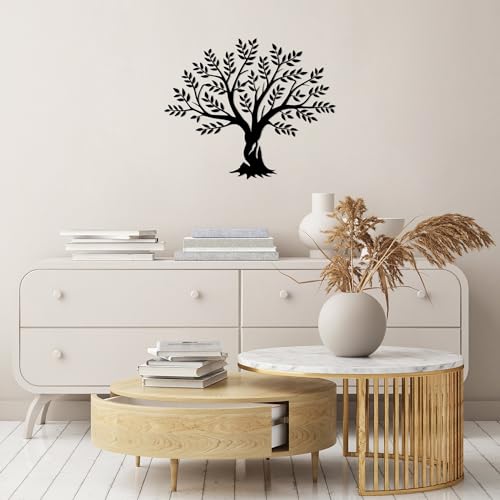 Stylish Black Decorative Metal Wall Accessory, 70 x 85 cm, 100% Metal, 1.5 mm Thickness, Perfect for Modern Home Decor & Unique Wall Art