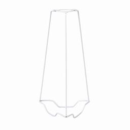 9 Inch Matt White Shade Carrier to Support Lamp Shade with Duplex Ring Fitting - to Fit BC/B22 Cap Type Light Bulbs
