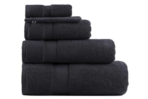 Cosy & Trendy Billyn Cotton Hand Towel 650 GSM - Charcoal - 50 x 100 cm - Soft, Thick & Ultra Absorbent